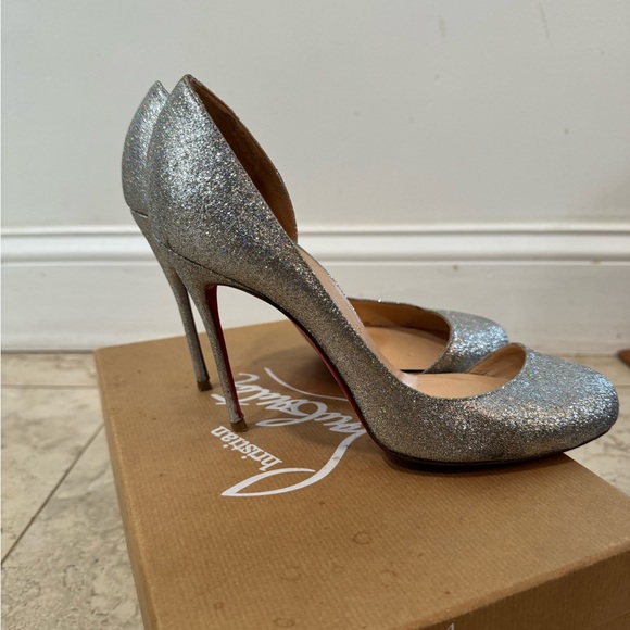 CHRISTIAN LOUBOUTIN Mini Glitter Helmour 100 Pumps - Picture 8 of 9